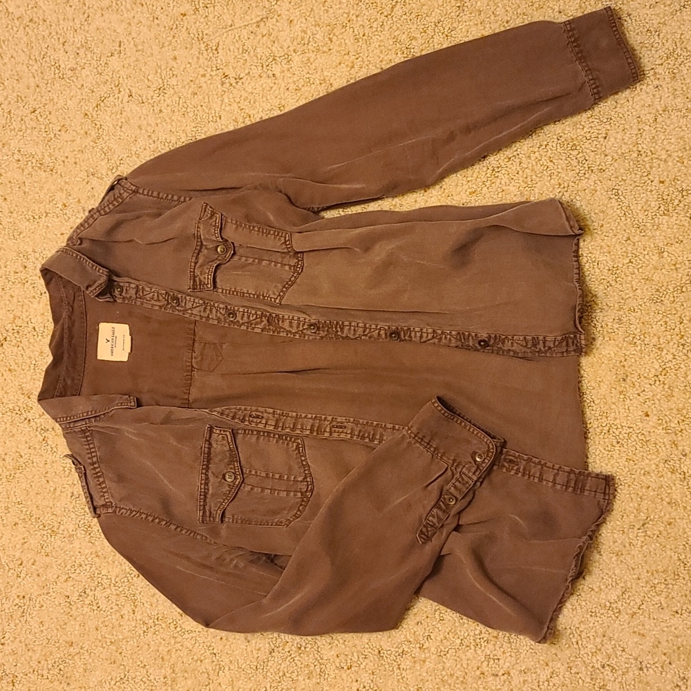 American Eagle Utility Button Up